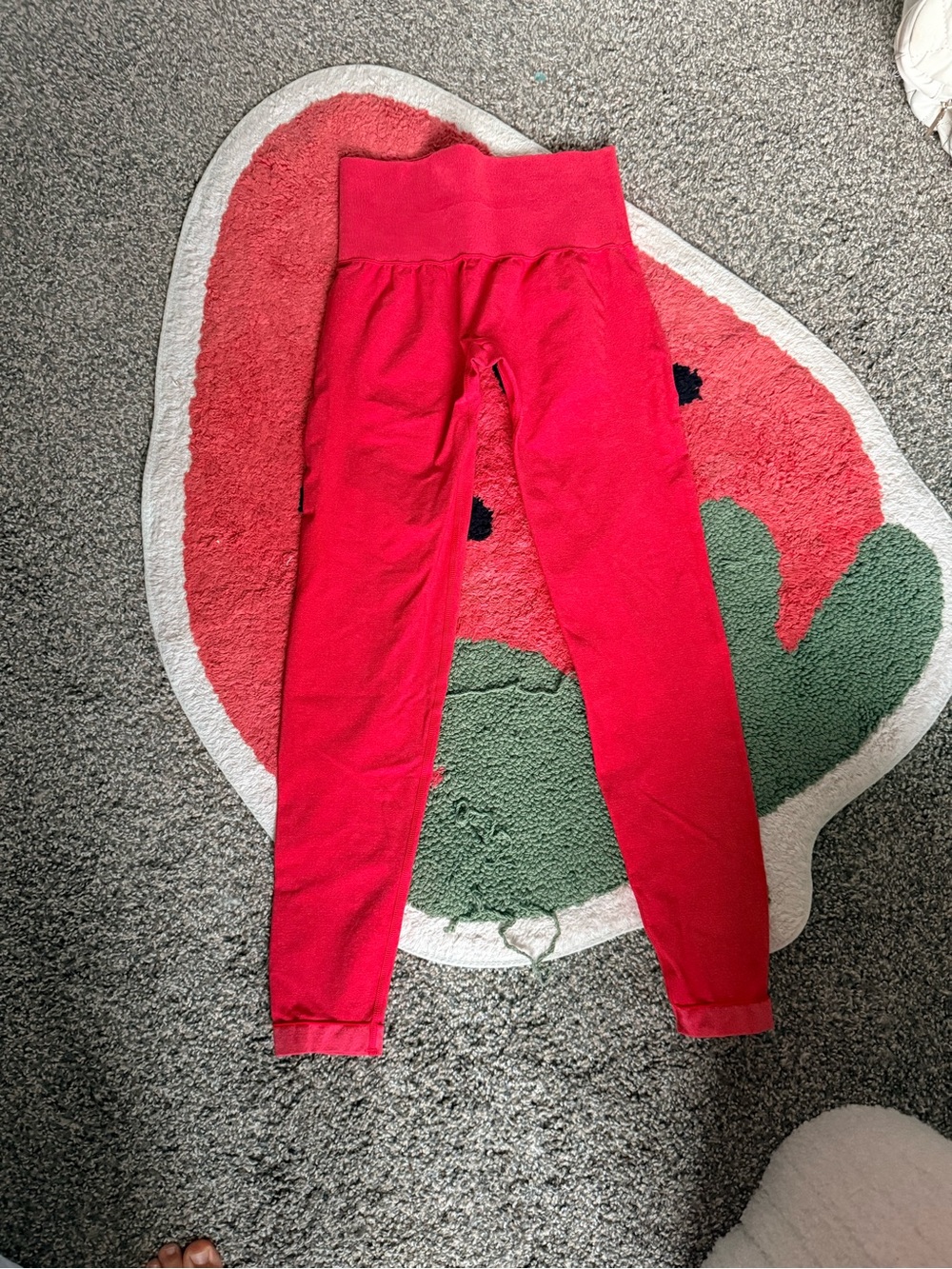 NVGTN Bright Red High-Waist Kids Leggings